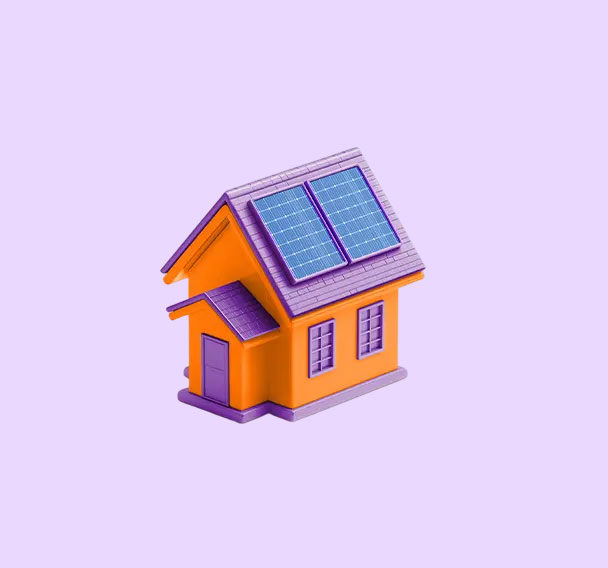 Solar panels 3d render